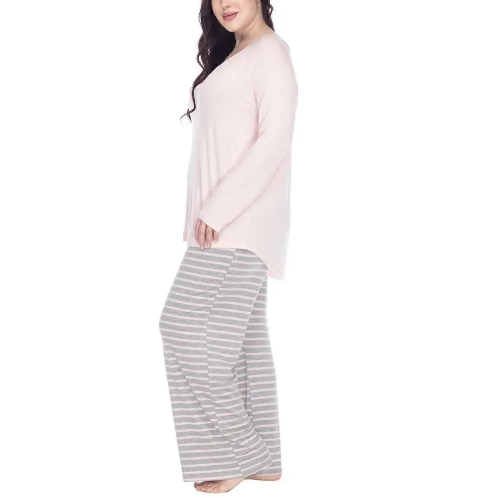 HONEYDEW Ladies Soft Stretch 3-piece Pajama Set